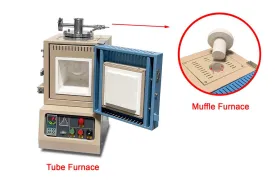 1200°C Hybrid Muffle (6" x 6" x 7") and Tube Furnace (2" or 4" OD) - KSL1200XJH