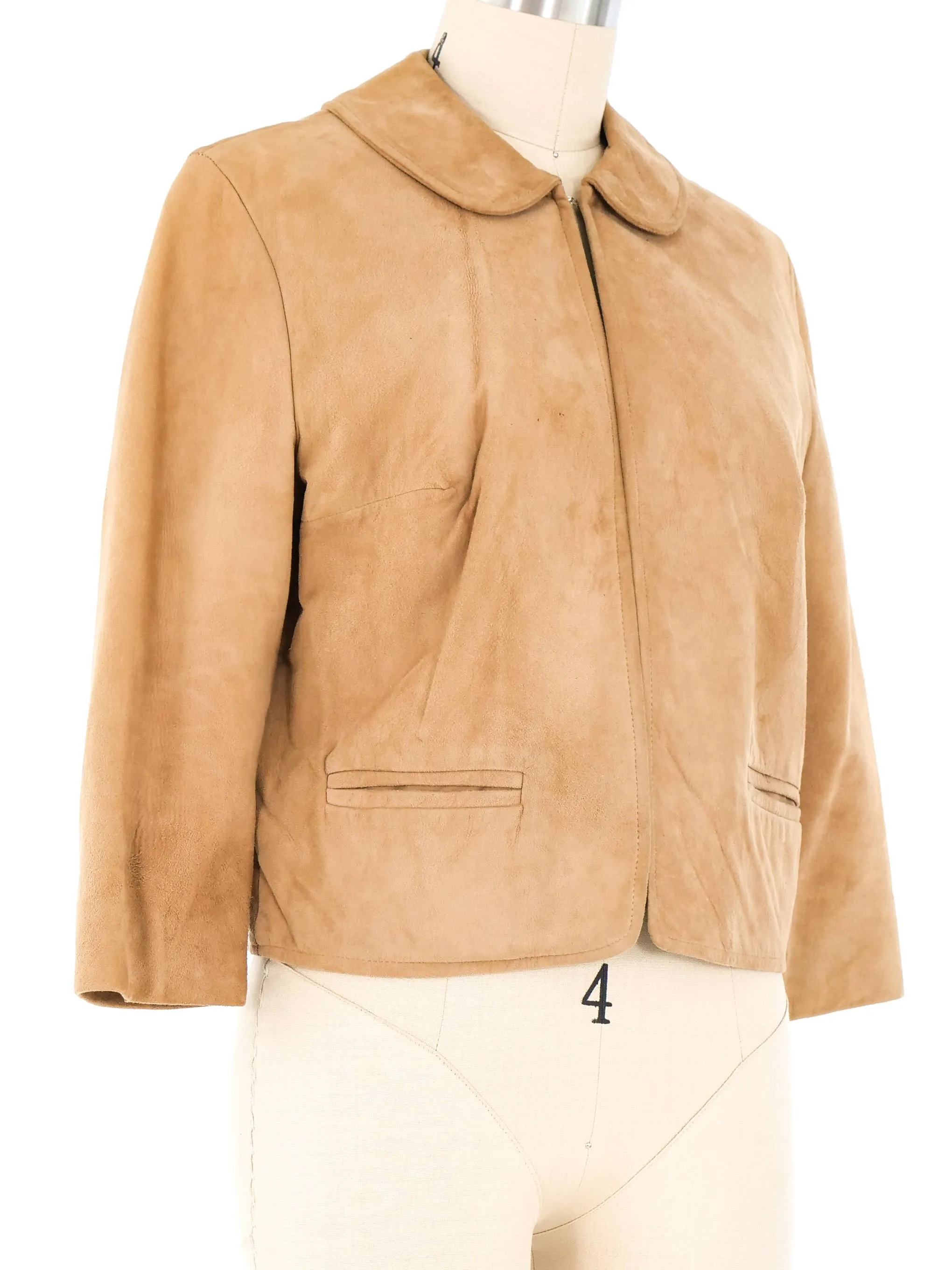 1940s Cropped Suede Jacket