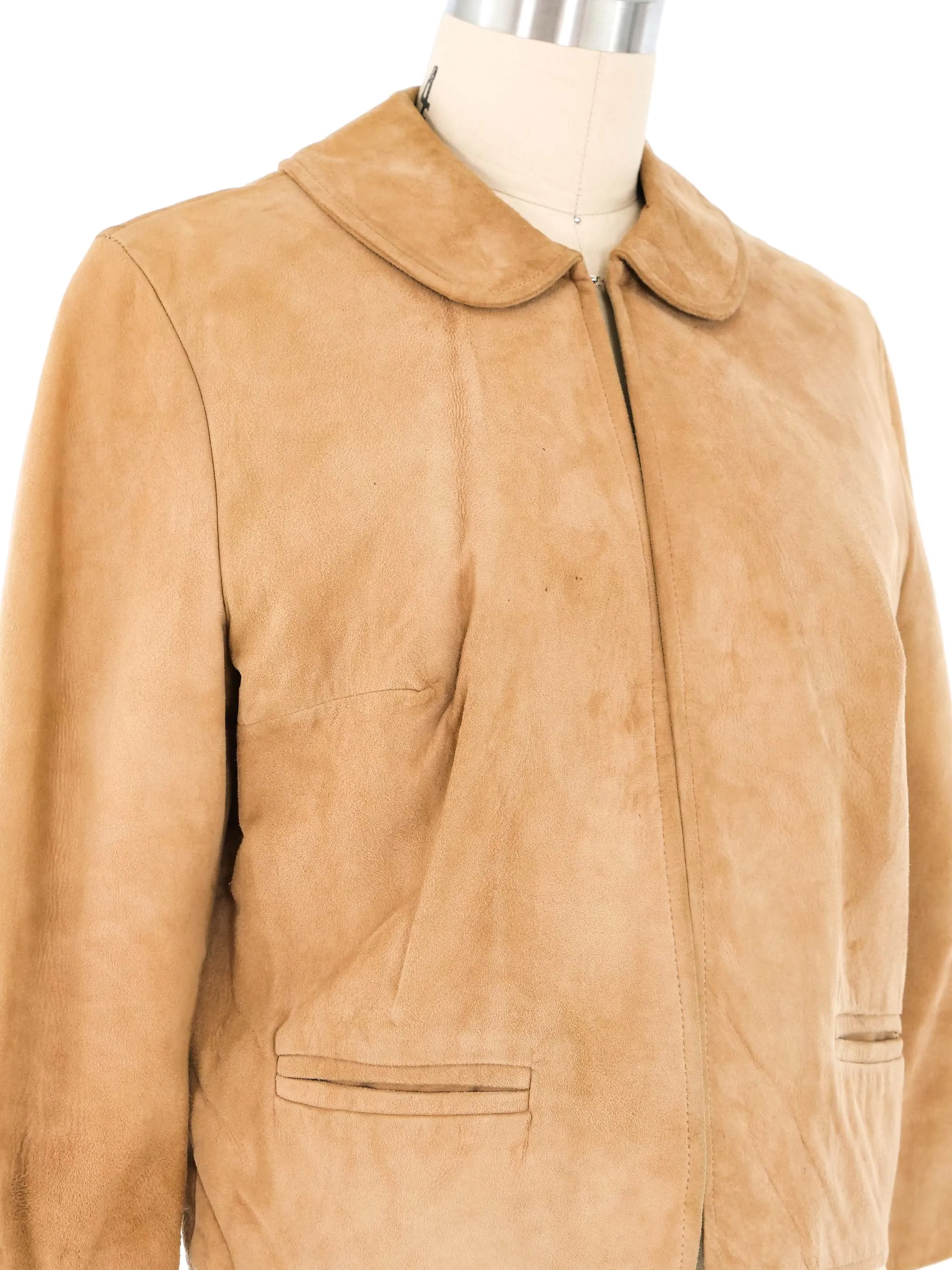 1940s Cropped Suede Jacket