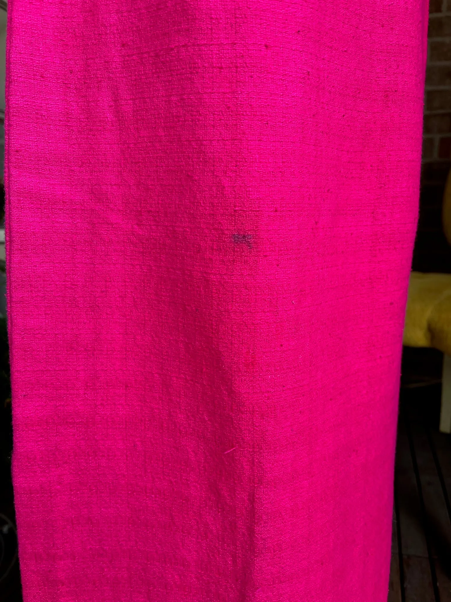 1960s Hot Pink Cotton Maxi