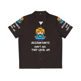 Accountant's Hawaiian Shirt: Level Up with 8-Bit Gaming Style