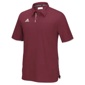 adidas Men's Collegiate Burgundy Climacool Utility Polo