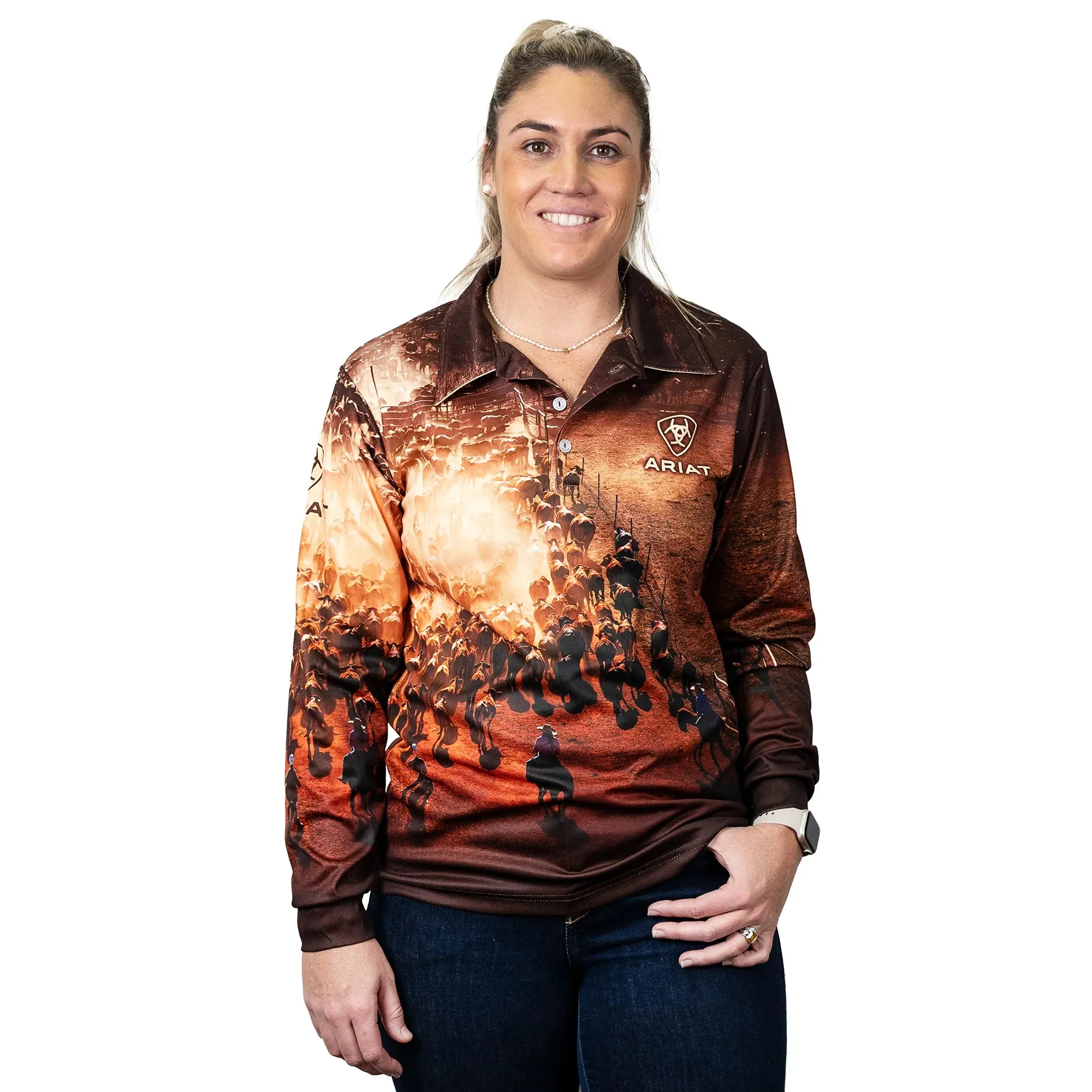 Adult Fishing Shirt- cattle muster