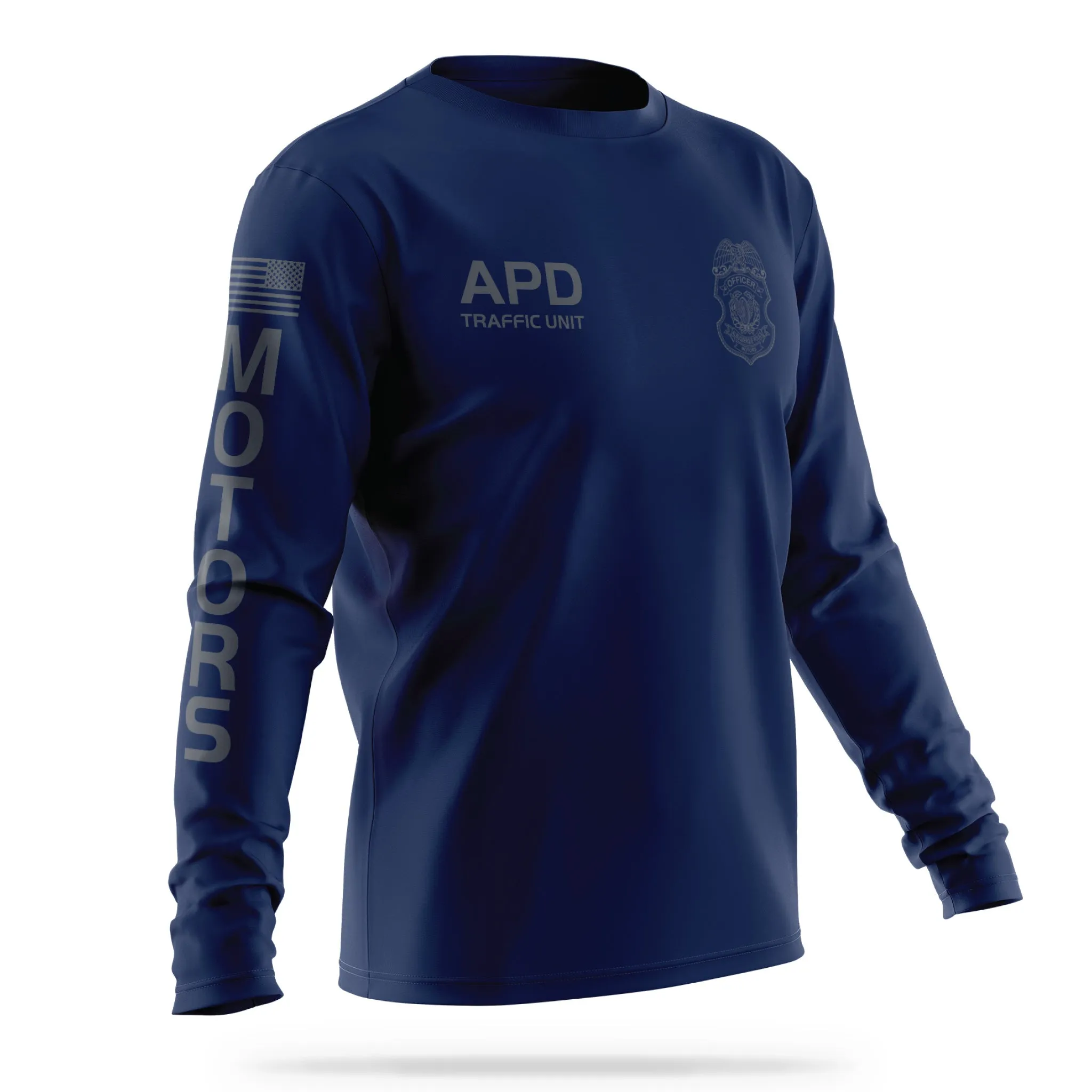 [ALBUQUERQUE PD] Motors Unit Men's Utility Long Sleeve [NVY/GRY]