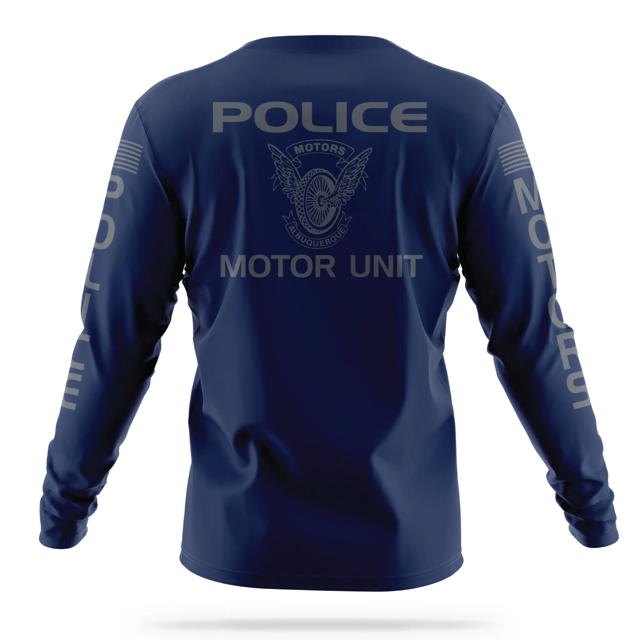 [ALBUQUERQUE PD] Motors Unit Men's Utility Long Sleeve [NVY/GRY]