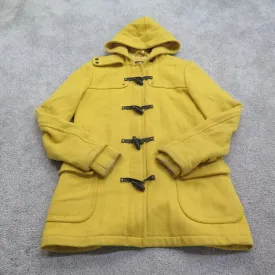 American Eagle Coat Womens Small Yellow With Horn Toggles Duffle Coat Outdoors