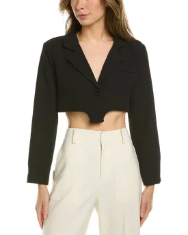 & ROUGE Bow Back Cropped Jacket