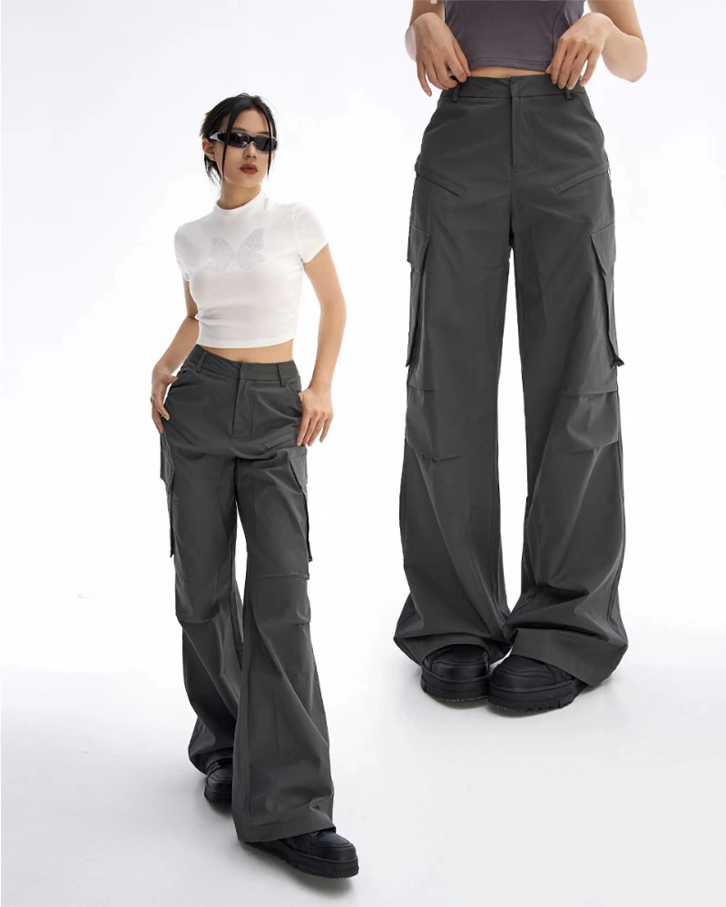 ARTICULATED LOOSE FIT CARGO PANTS