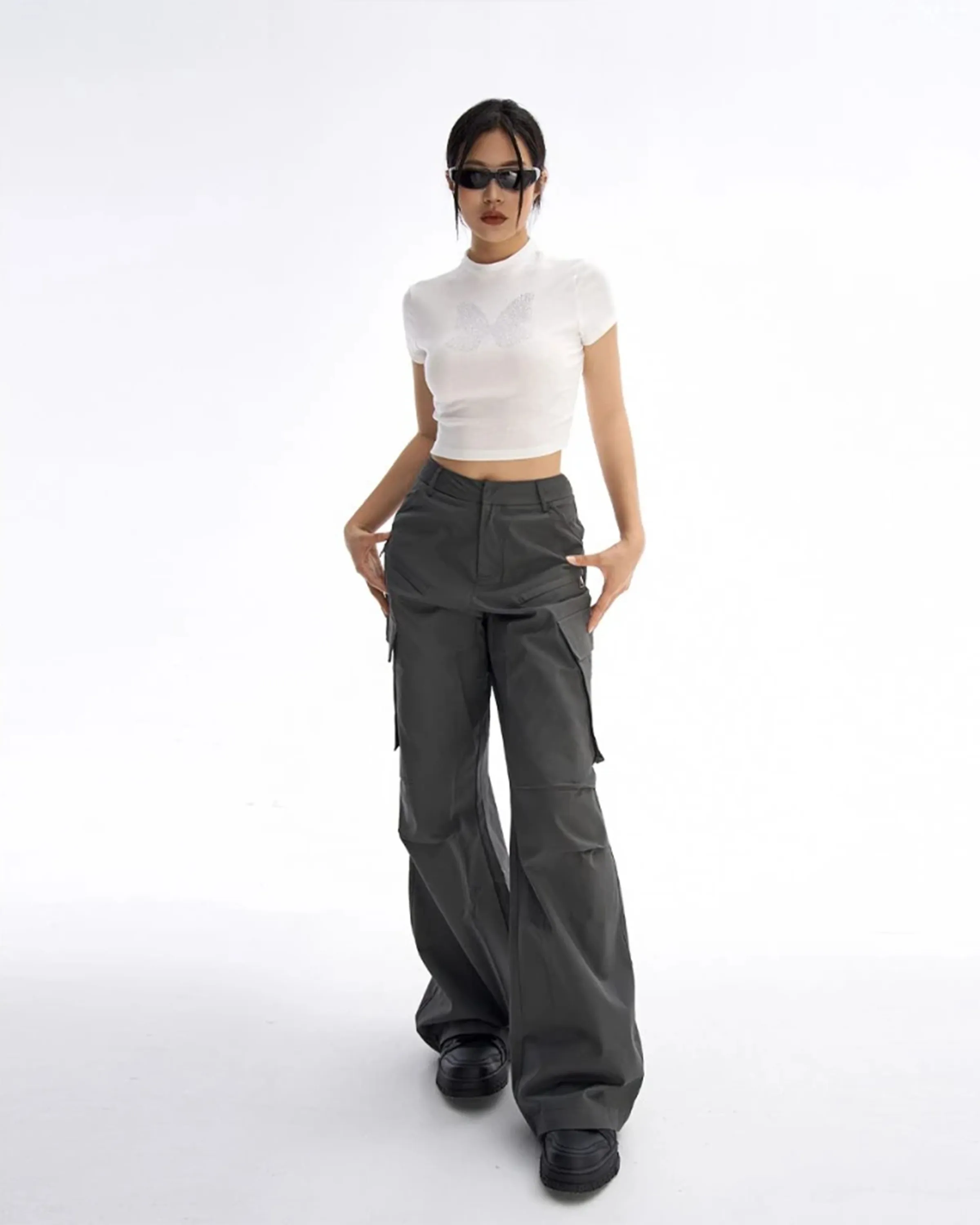 ARTICULATED LOOSE FIT CARGO PANTS