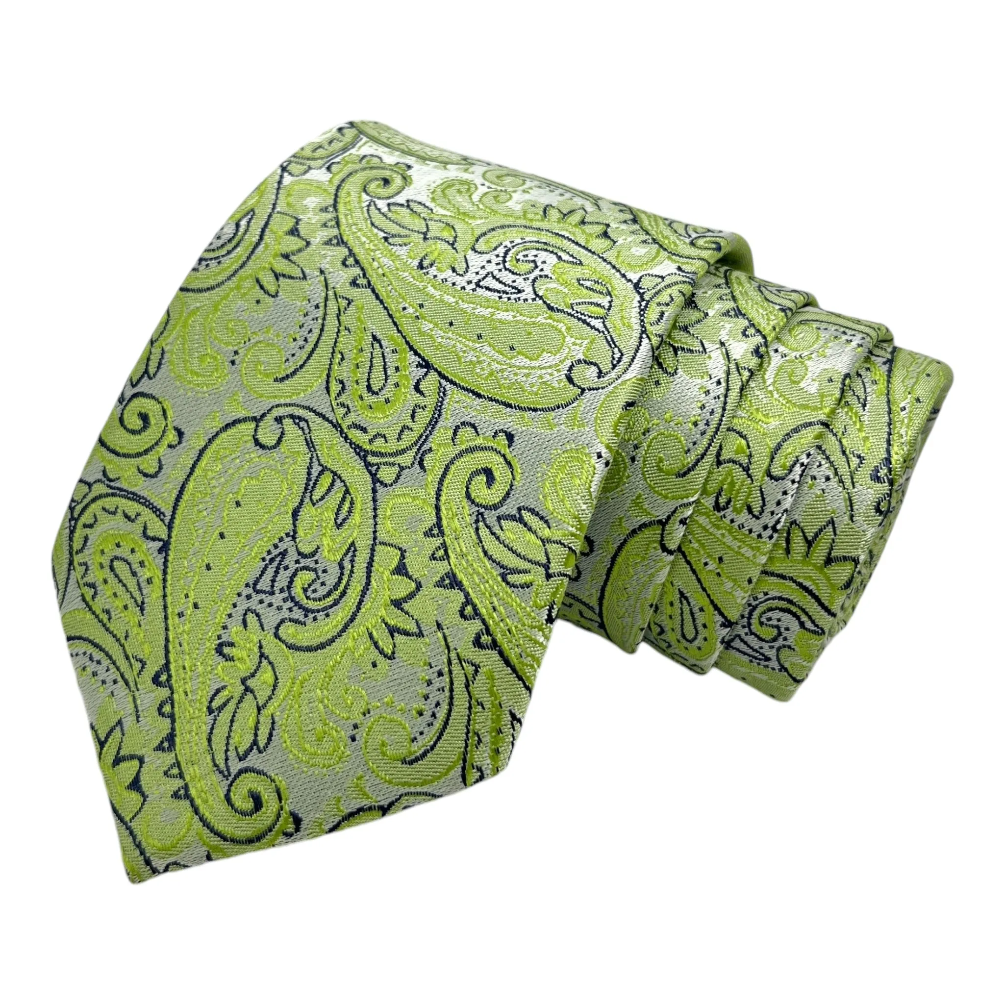 Avia Paisley Tie And Pocket Square Combo