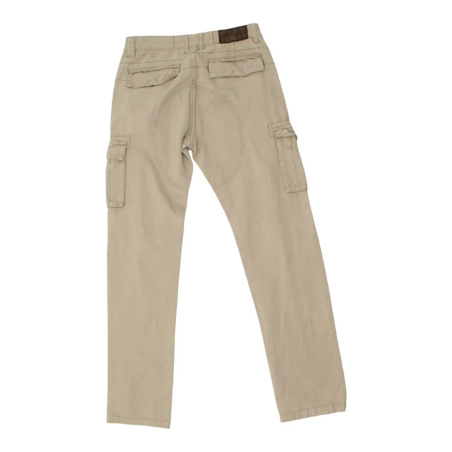 Aviazione Navale Mens Beige Cargo Pants | Vintage Designer Workwear Trousers VTG