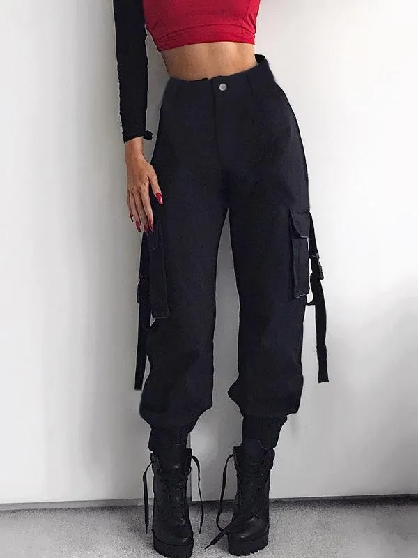 Bag Buckle Casual Pants Harem Pants Cargo Pants