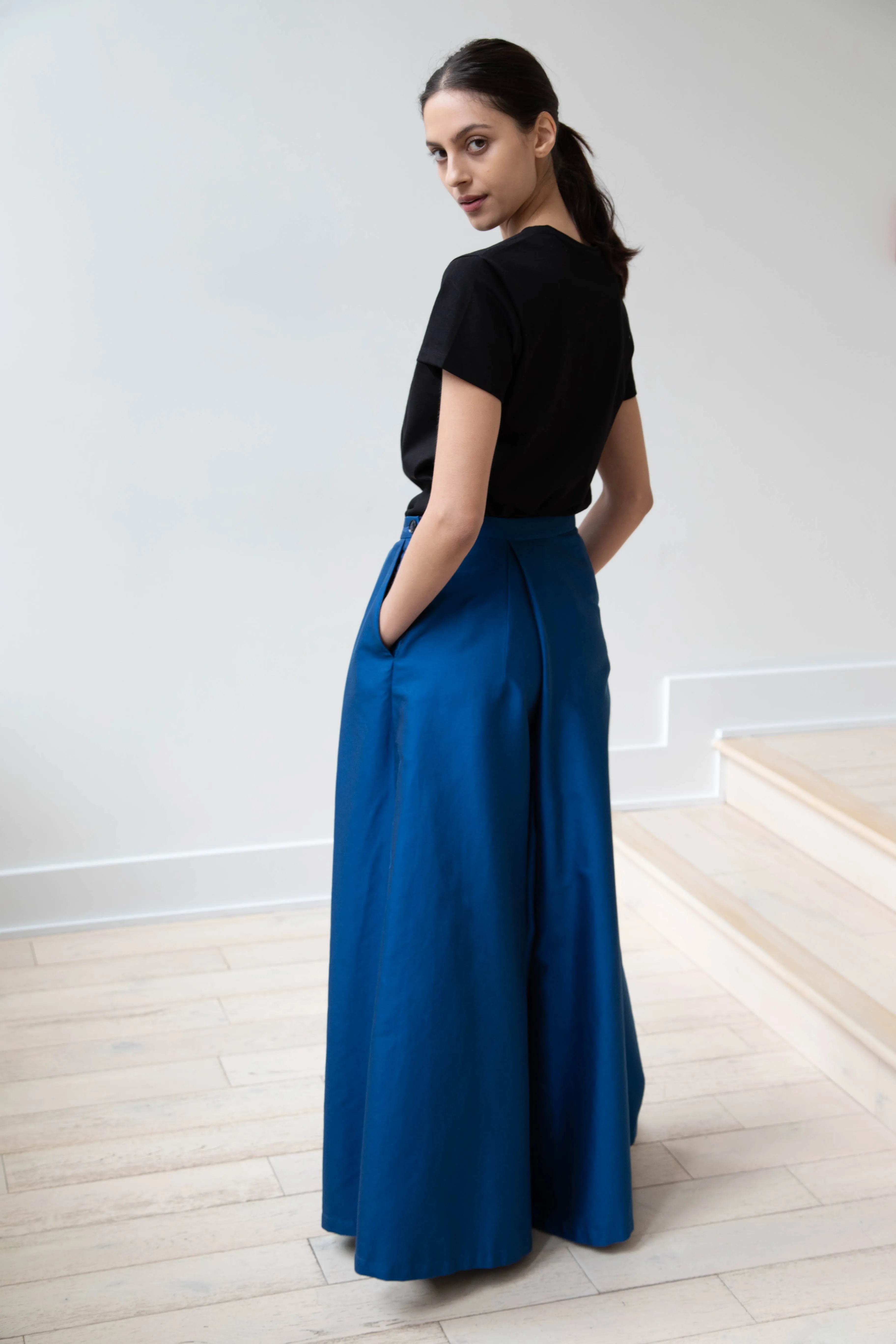 Barena Venezia | Cantú Skirt-Pant in Victoria Blue