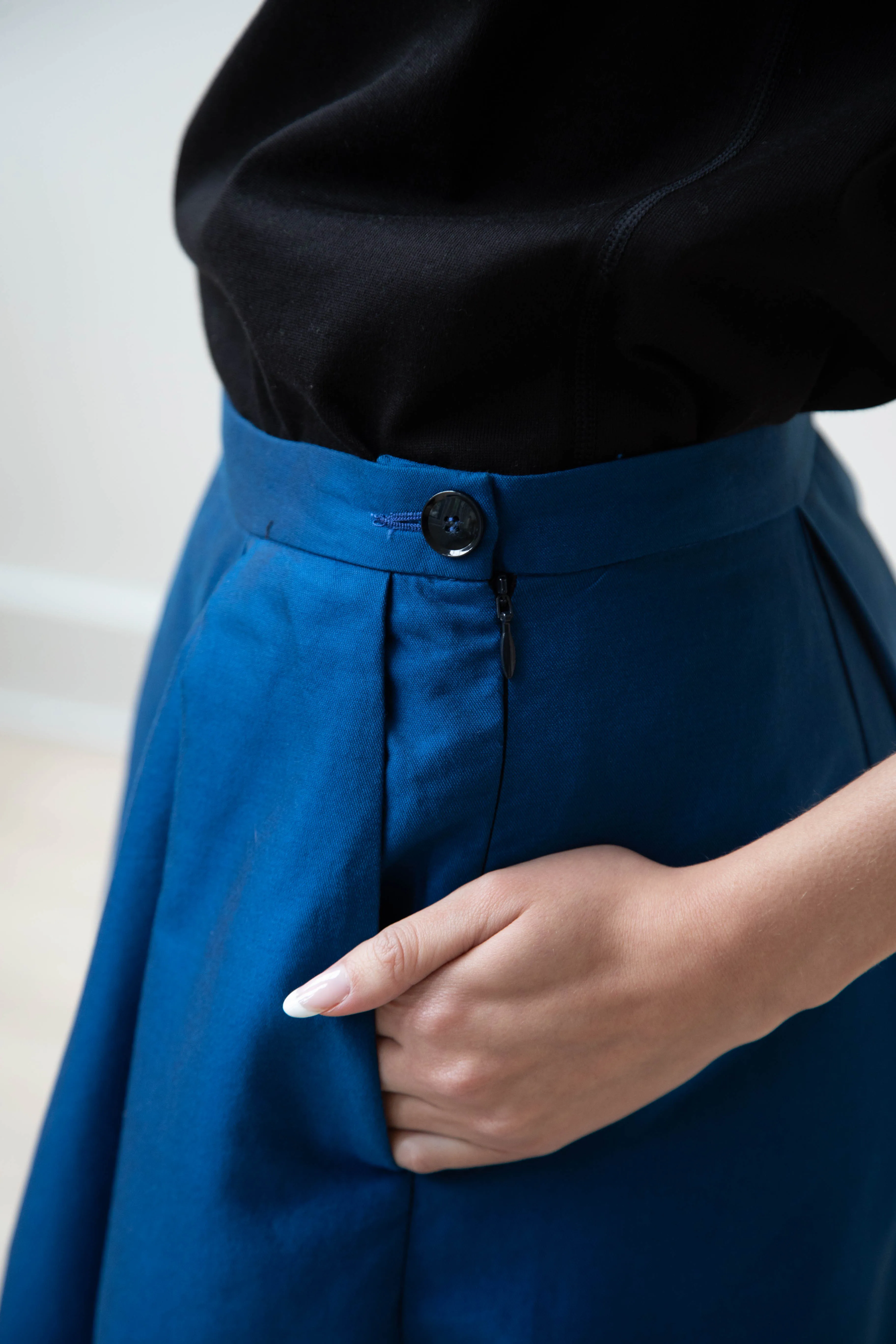 Barena Venezia | Cantú Skirt-Pant in Victoria Blue