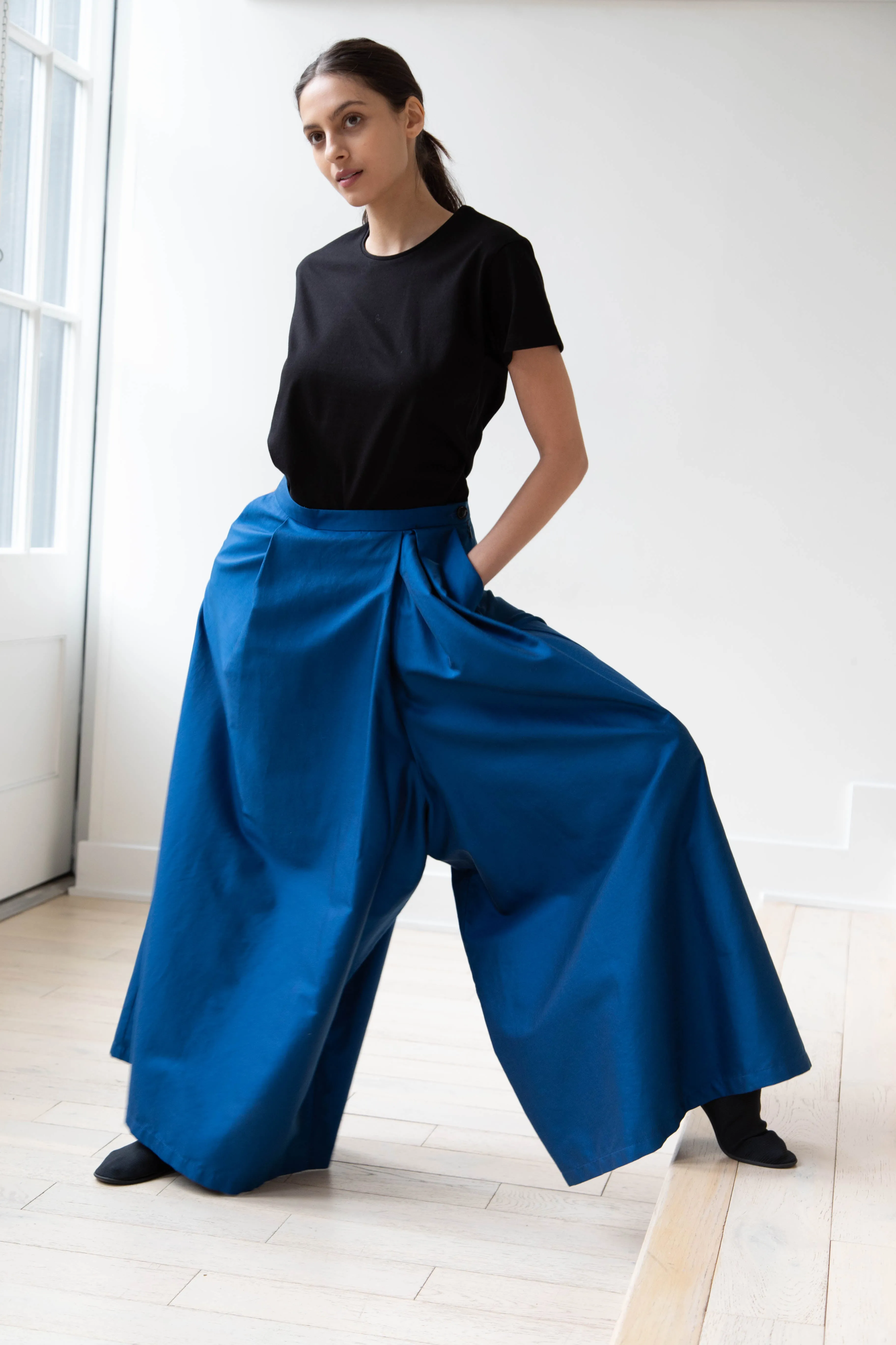 Barena Venezia | Cantú Skirt-Pant in Victoria Blue