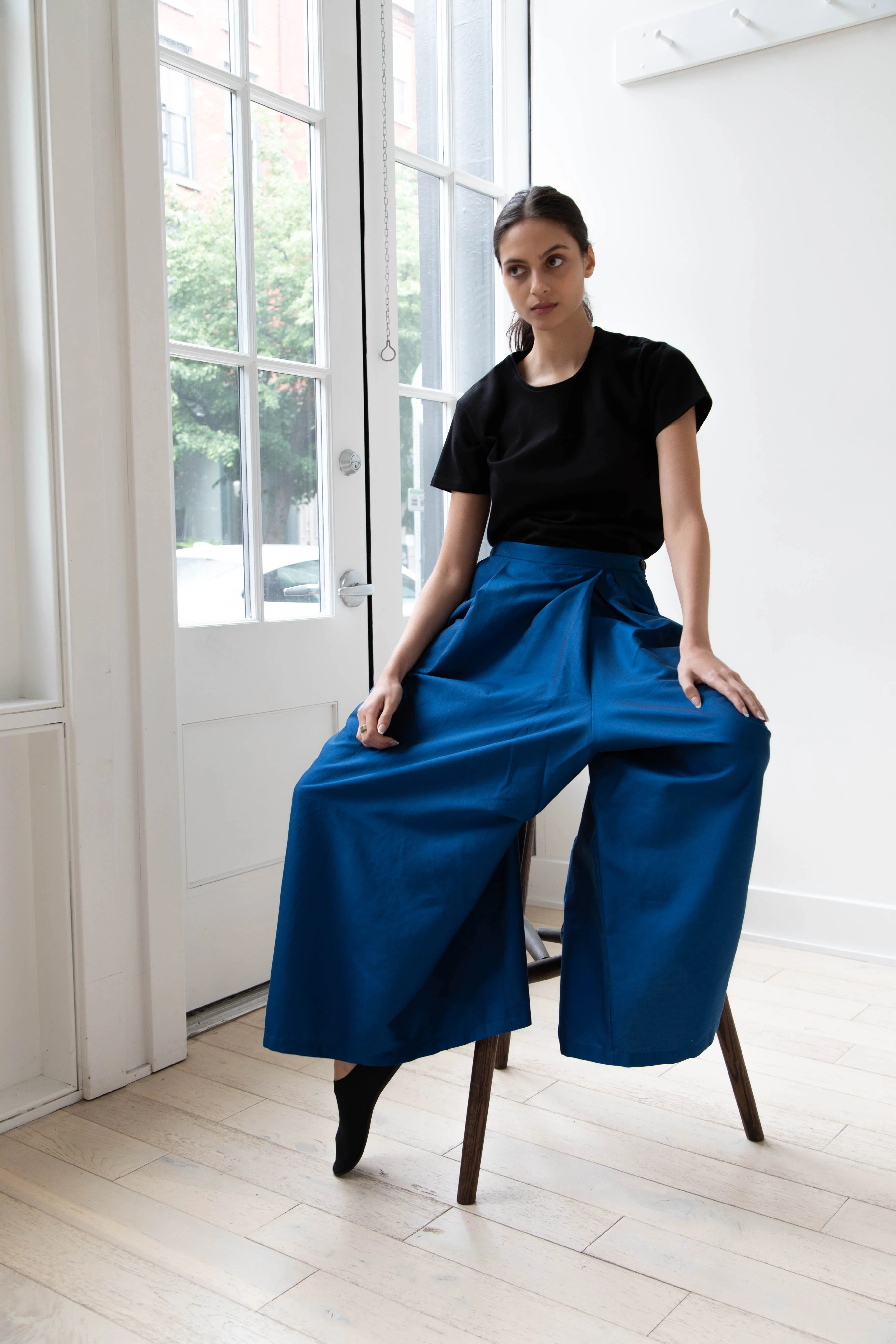 Barena Venezia | Cantú Skirt-Pant in Victoria Blue