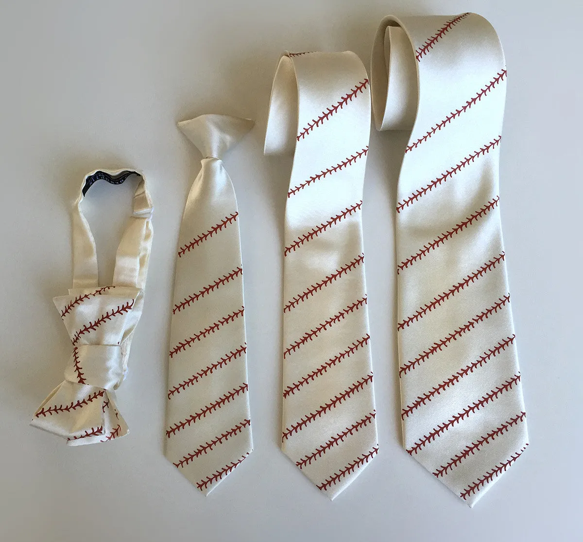 Baseball Stitching Necktie