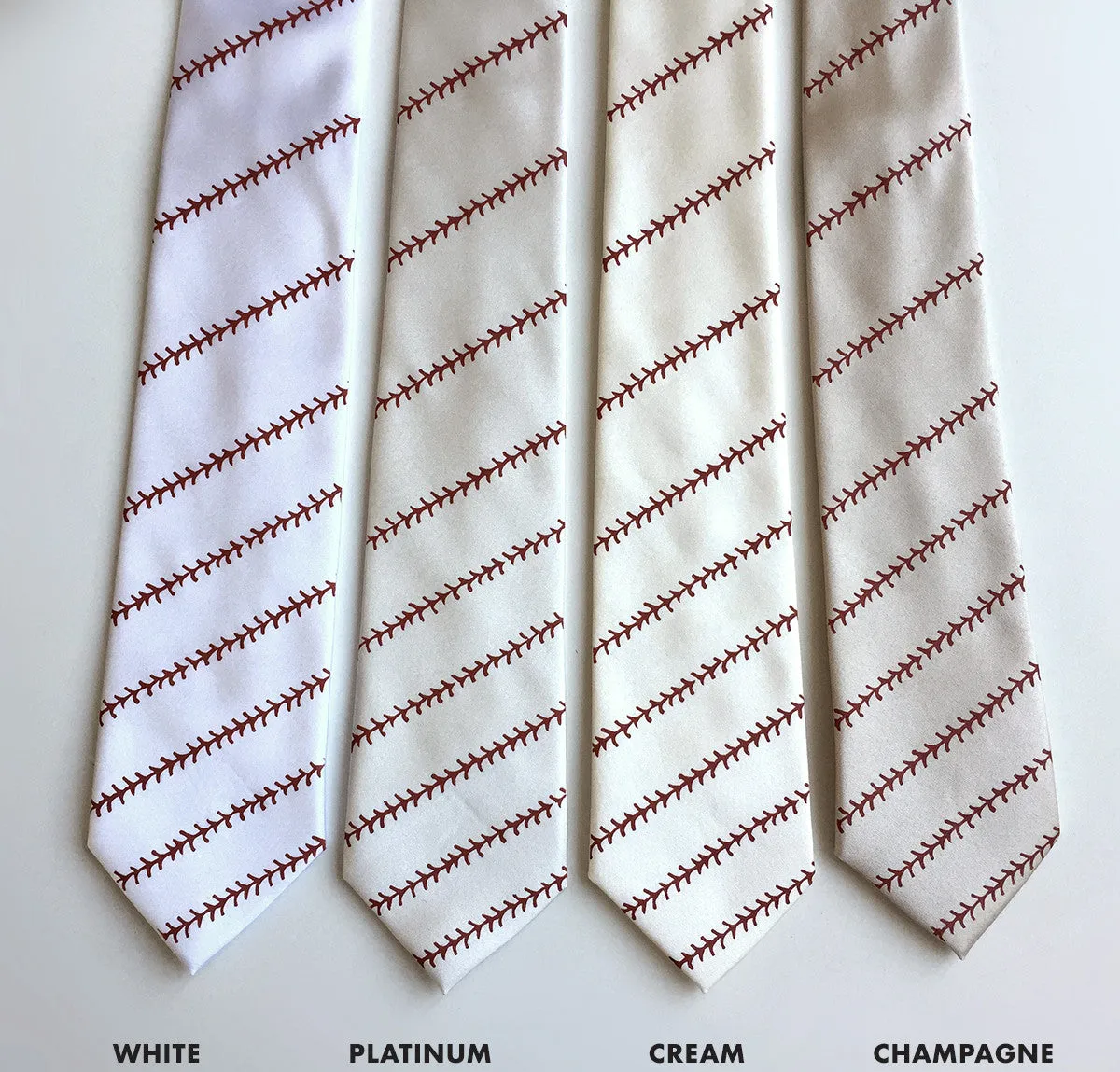 Baseball Stitching Necktie