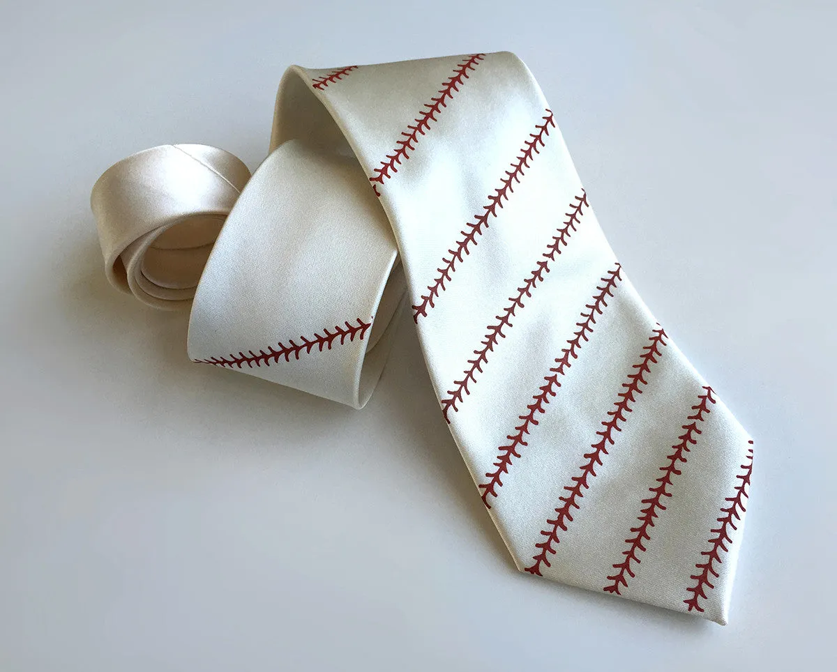 Baseball Stitching Necktie