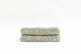 Big Gray Microfiber Drying Towel for Cars 16 x 16 inch 1100 GSM 2 Pack