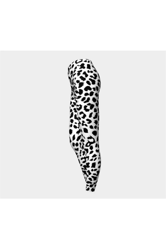 Black and White Leopard Print Leggings