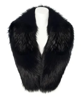 Black Fox Fur Collar