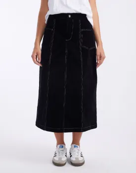 Bonnie Cord Skirt - Black