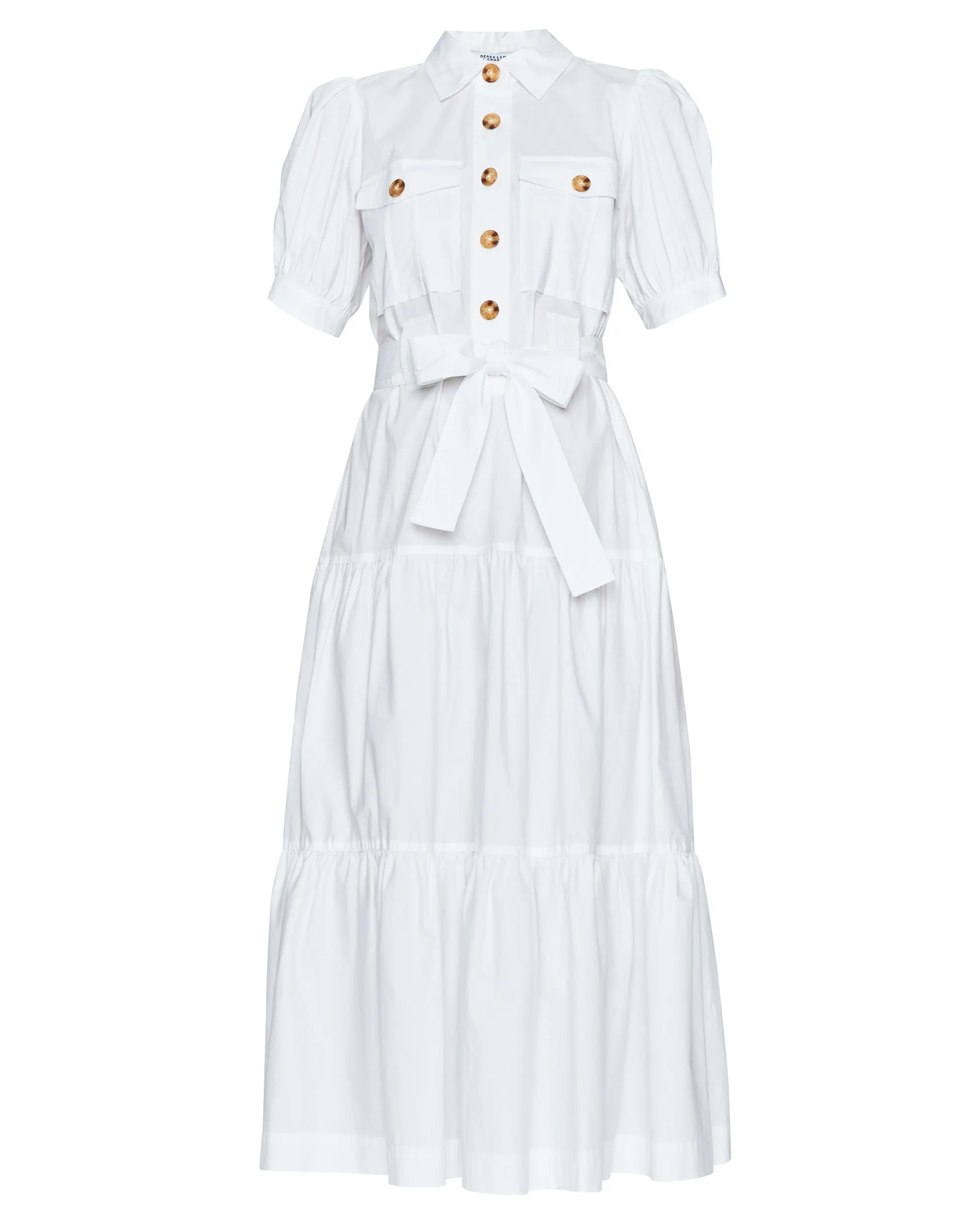 Buffy Utility Dress in White