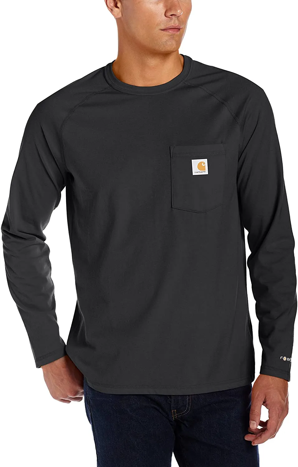 Carhartt Men's Force Cotton Delmont Long-Sleeve T-Shirt