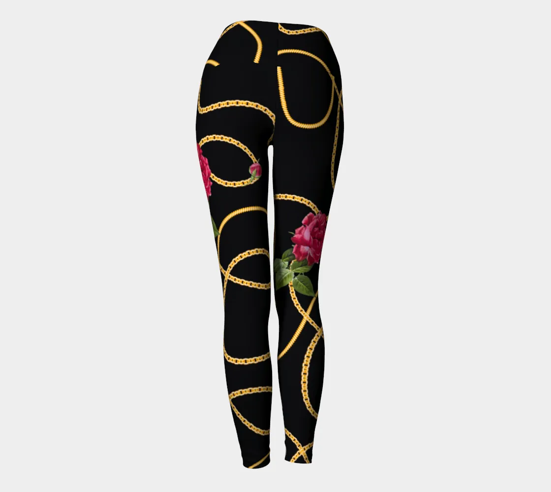 Chained Maiden Florals Yoga Leggings