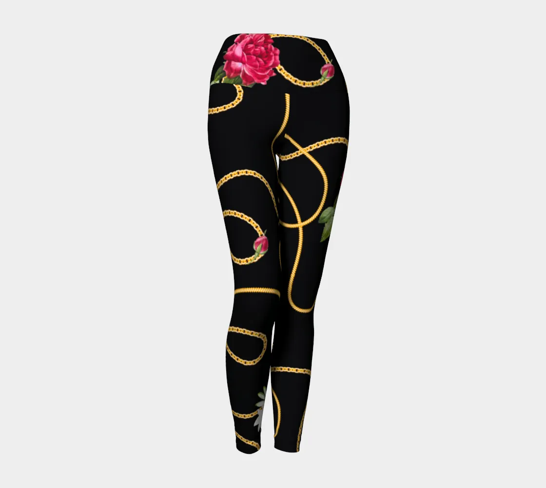 Chained Maiden Florals Yoga Leggings