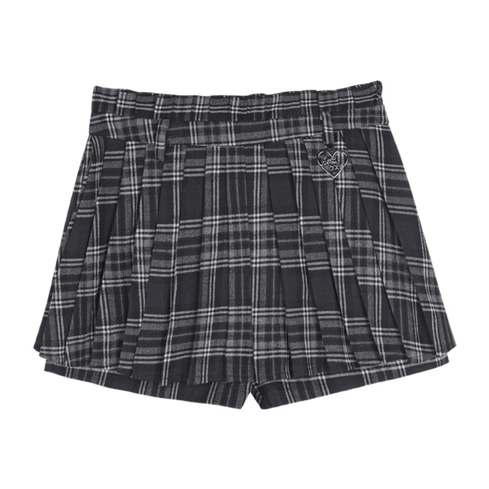 Checkered Culottes Skirt