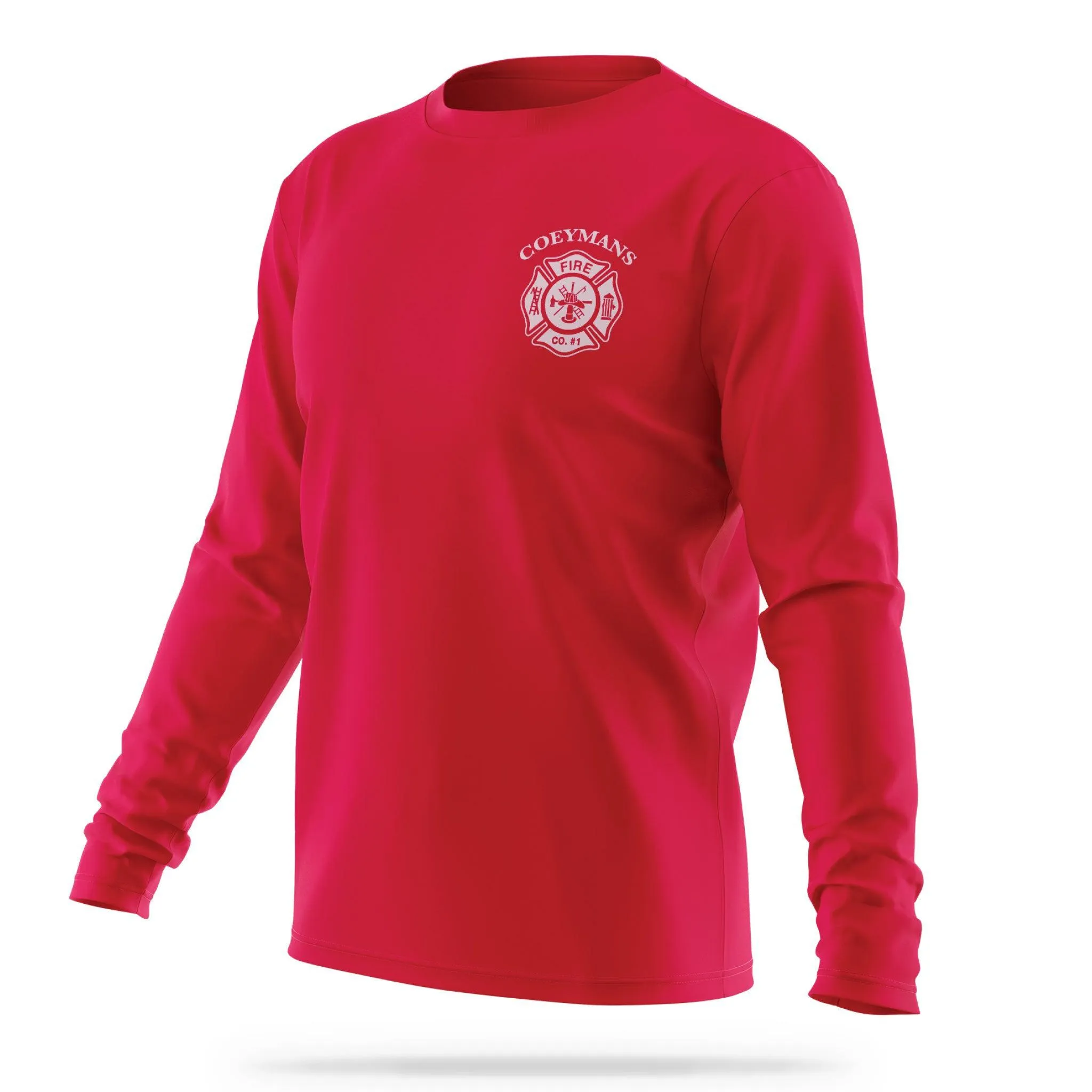 [COEYMANS FIRE COMPANY] Utility Long Sleeve Shirt [RED]