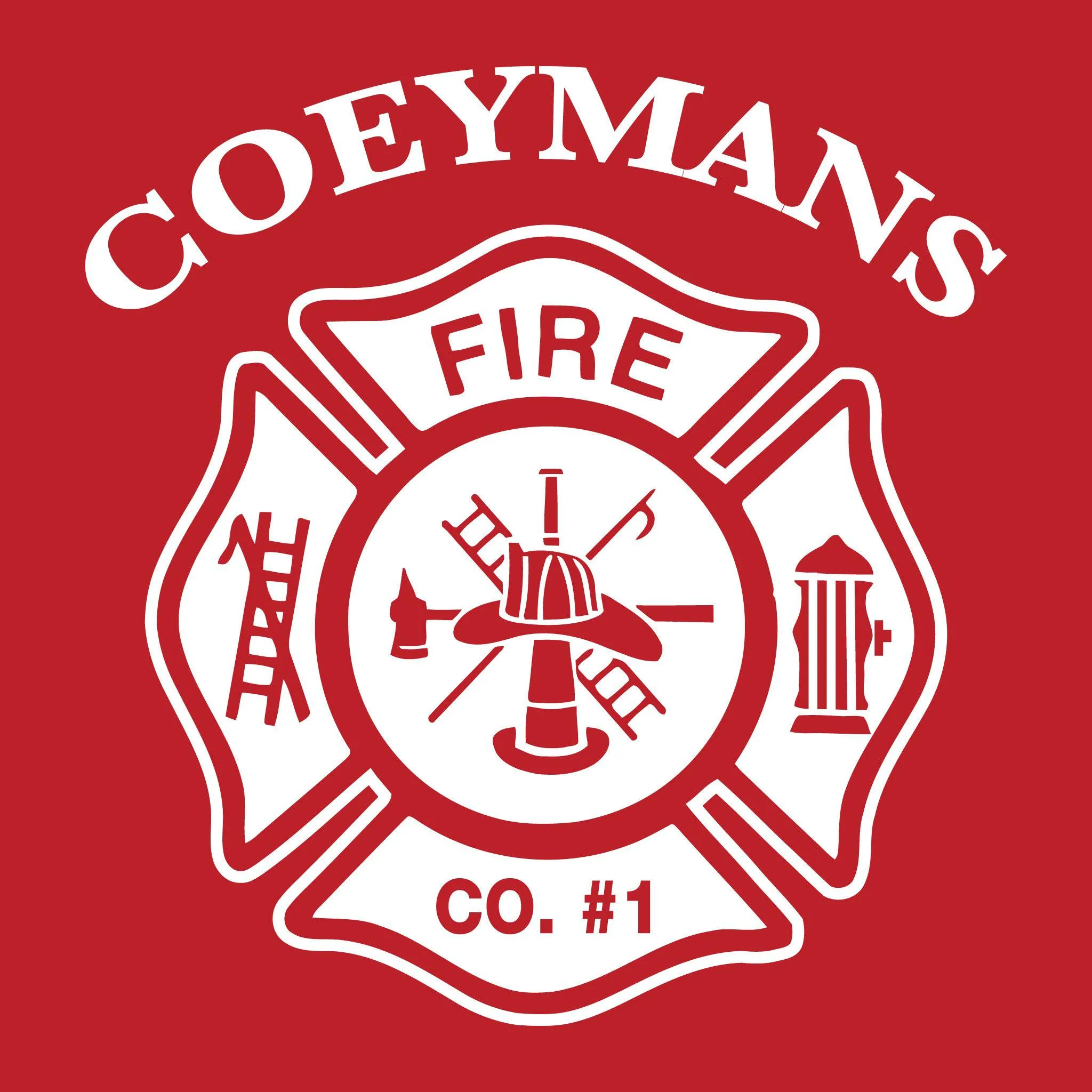 [COEYMANS FIRE COMPANY] Utility Long Sleeve Shirt [RED]