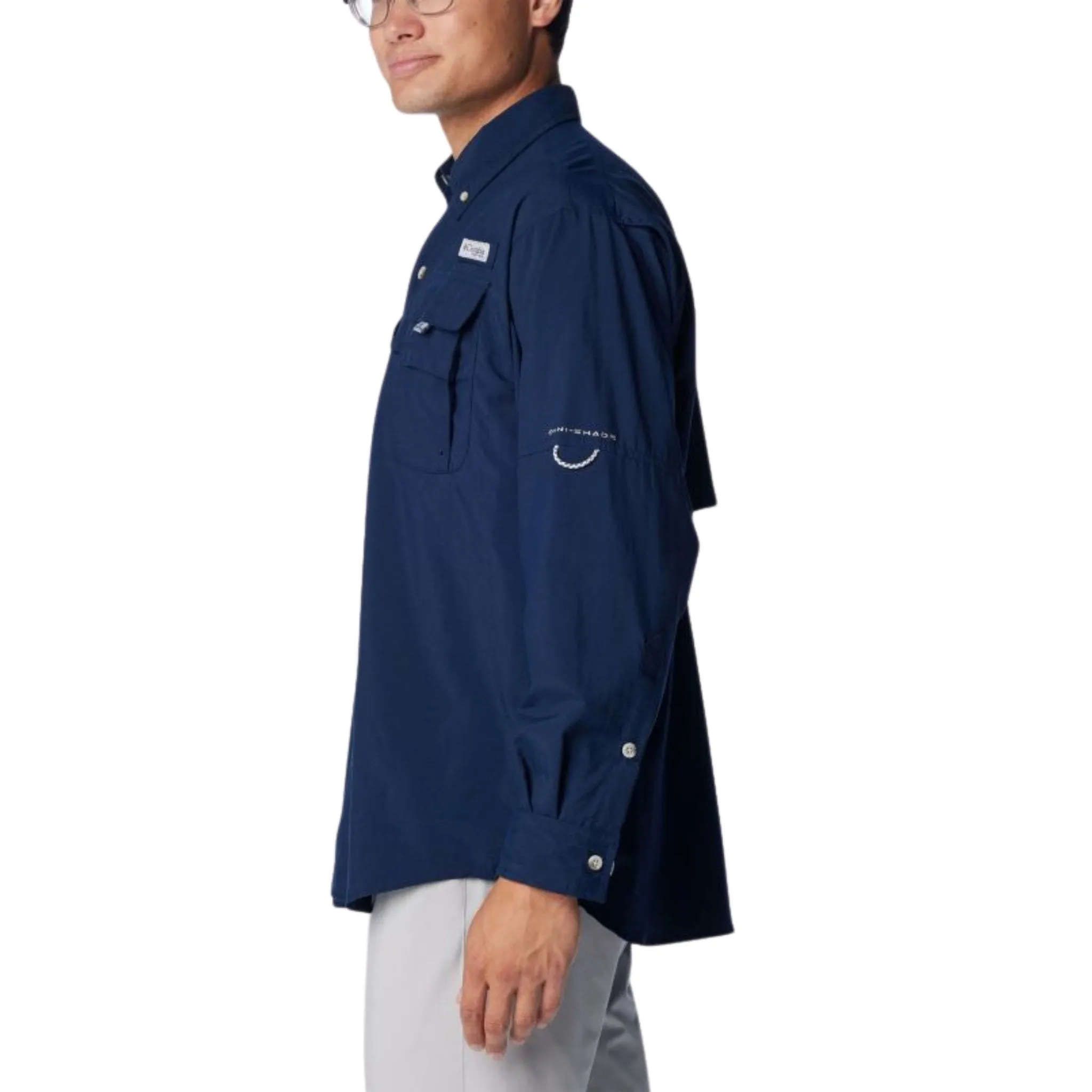 Columbia Men's Bahama II Long Sleeve Shirt - Collegiate Navy FINAL SALE