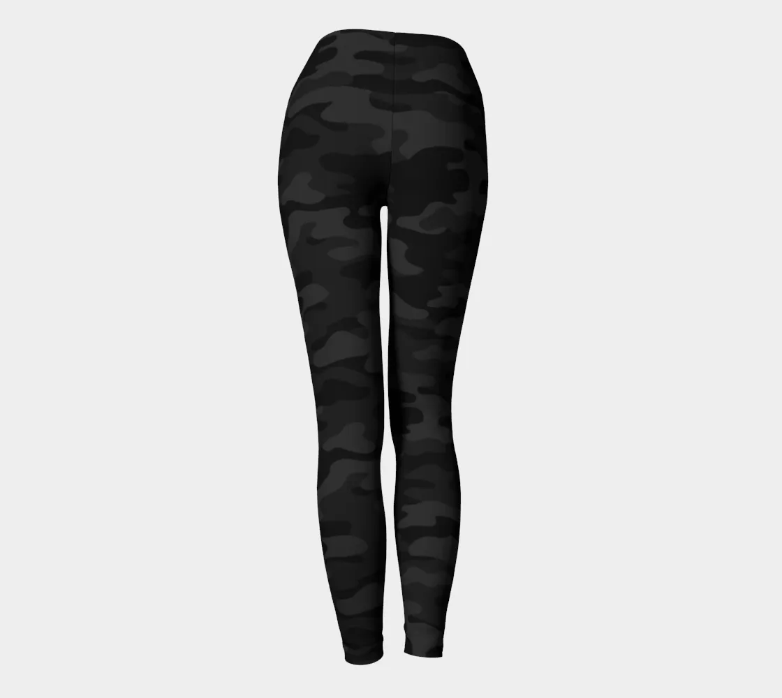 Dark Camouflage Yoga Leggings