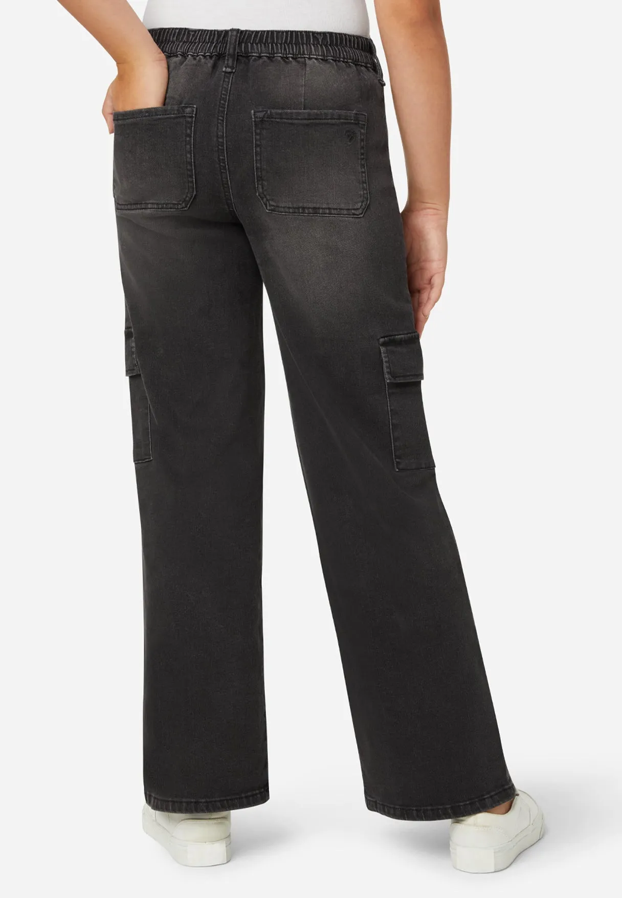 Denim Cargo Pant With Belt