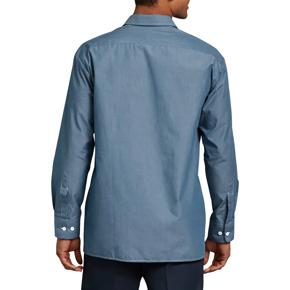 Dickies Men's Chambray Long Sleeve Work Shirt