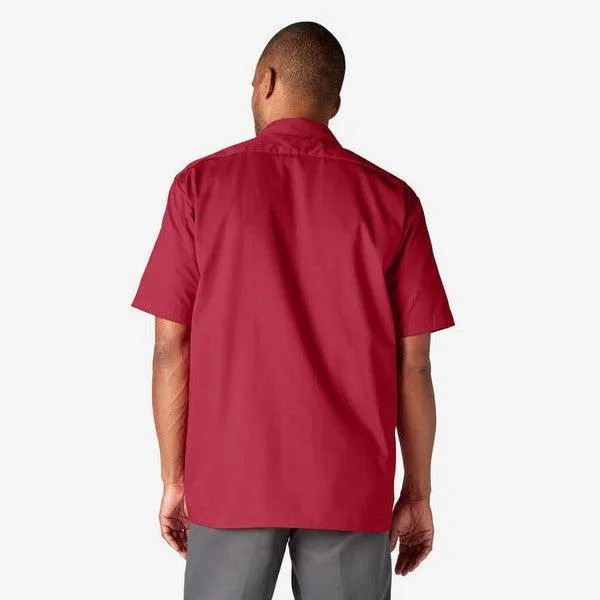 Dickies Short Sleeve Twill Work Shirt English Red