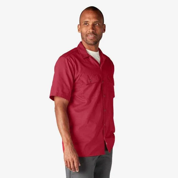 Dickies Short Sleeve Twill Work Shirt English Red