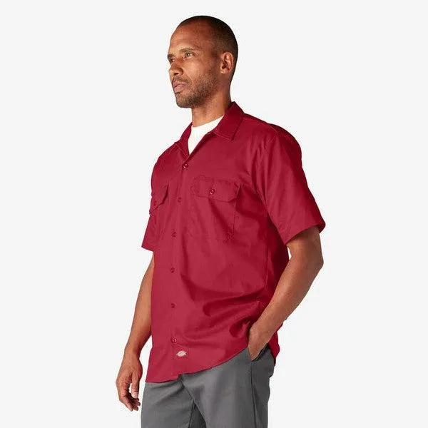 Dickies Short Sleeve Twill Work Shirt English Red