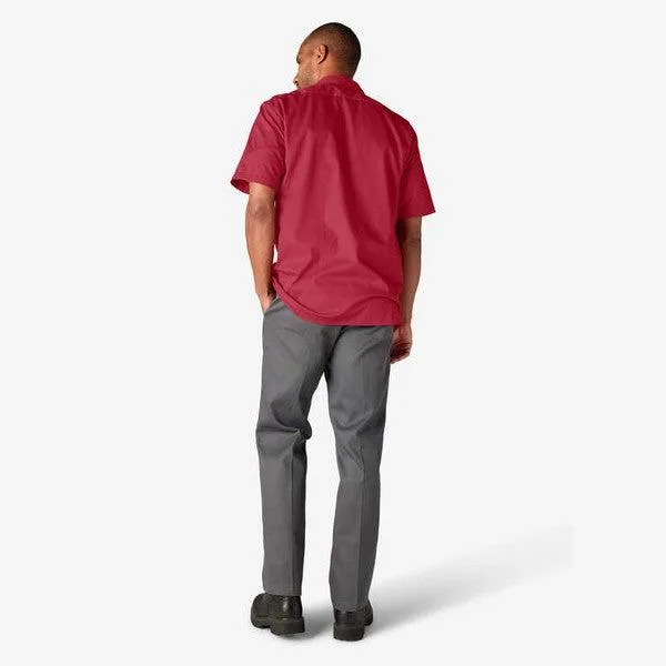 Dickies Short Sleeve Twill Work Shirt English Red