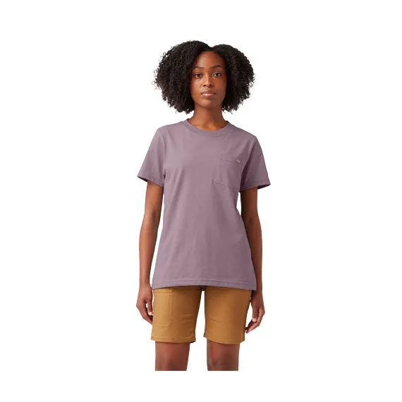 Dickies Women's Heavyweight Pocket T-Shirt Lilac