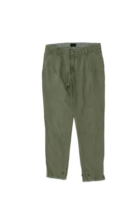 Diesel Women's Tapered Cargo Pants | Vintage High End Designer Green Trousers