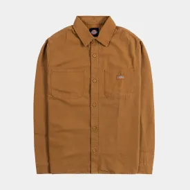 Duck Canvas Mens Long Sleeve Shirt (Brown)