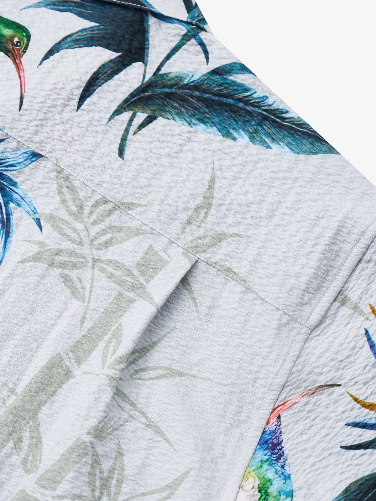 Eastern Elegance Meets Tropical Beauty Camp Shirt