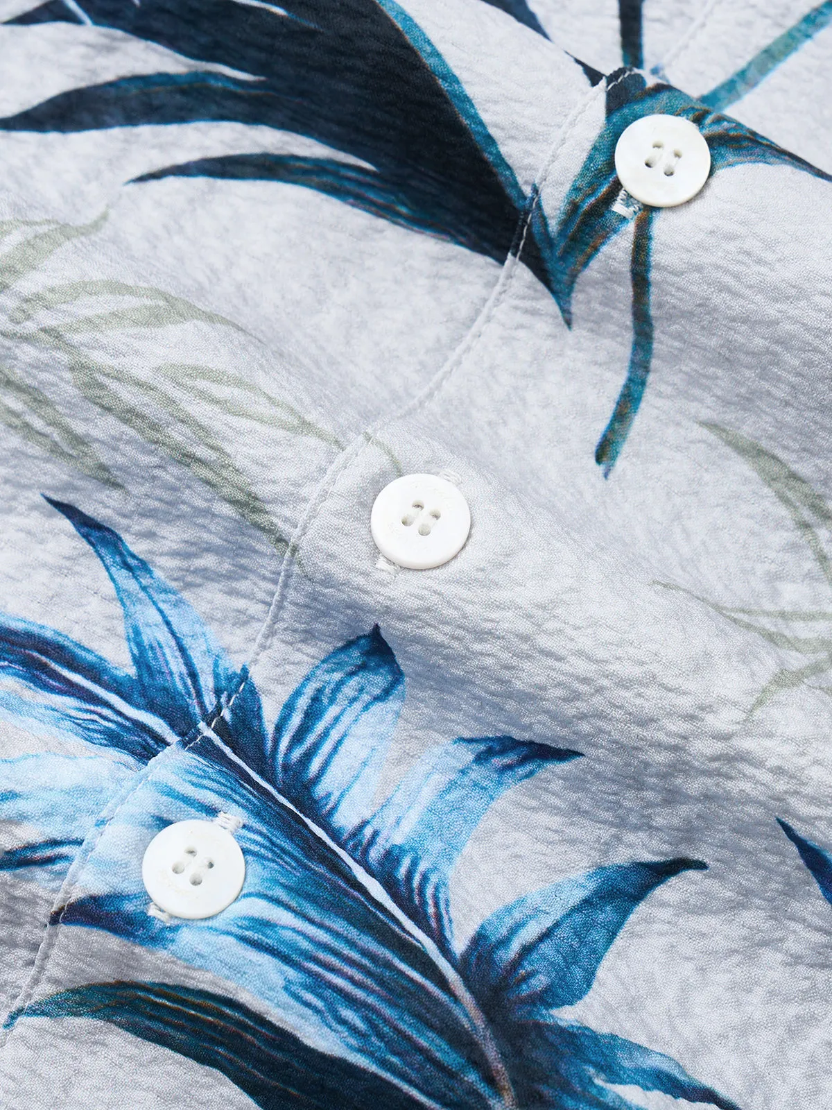 Eastern Elegance Meets Tropical Beauty Camp Shirt