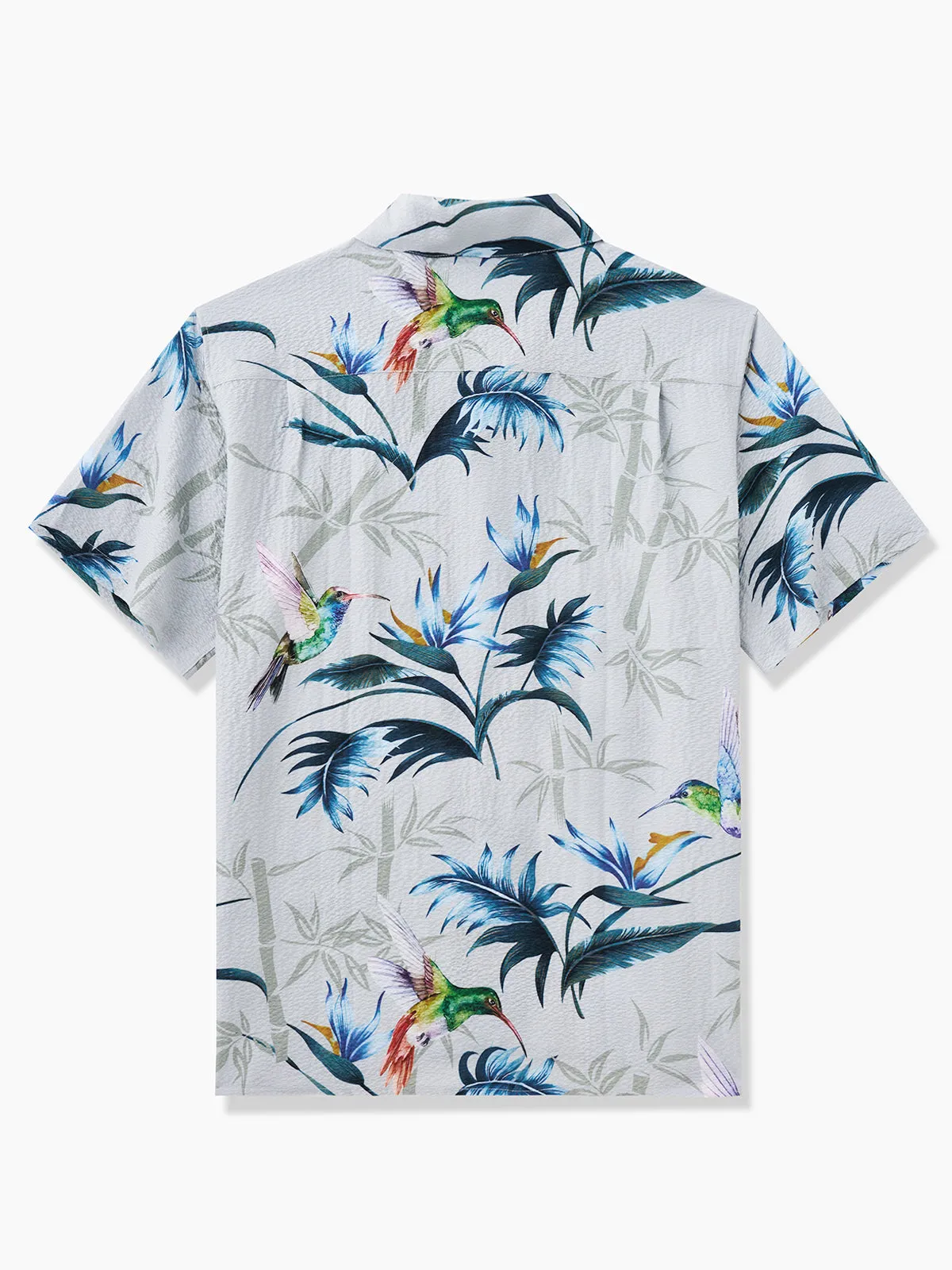 Eastern Elegance Meets Tropical Beauty Camp Shirt