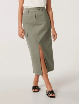 Evelyn Split Midi Skirt