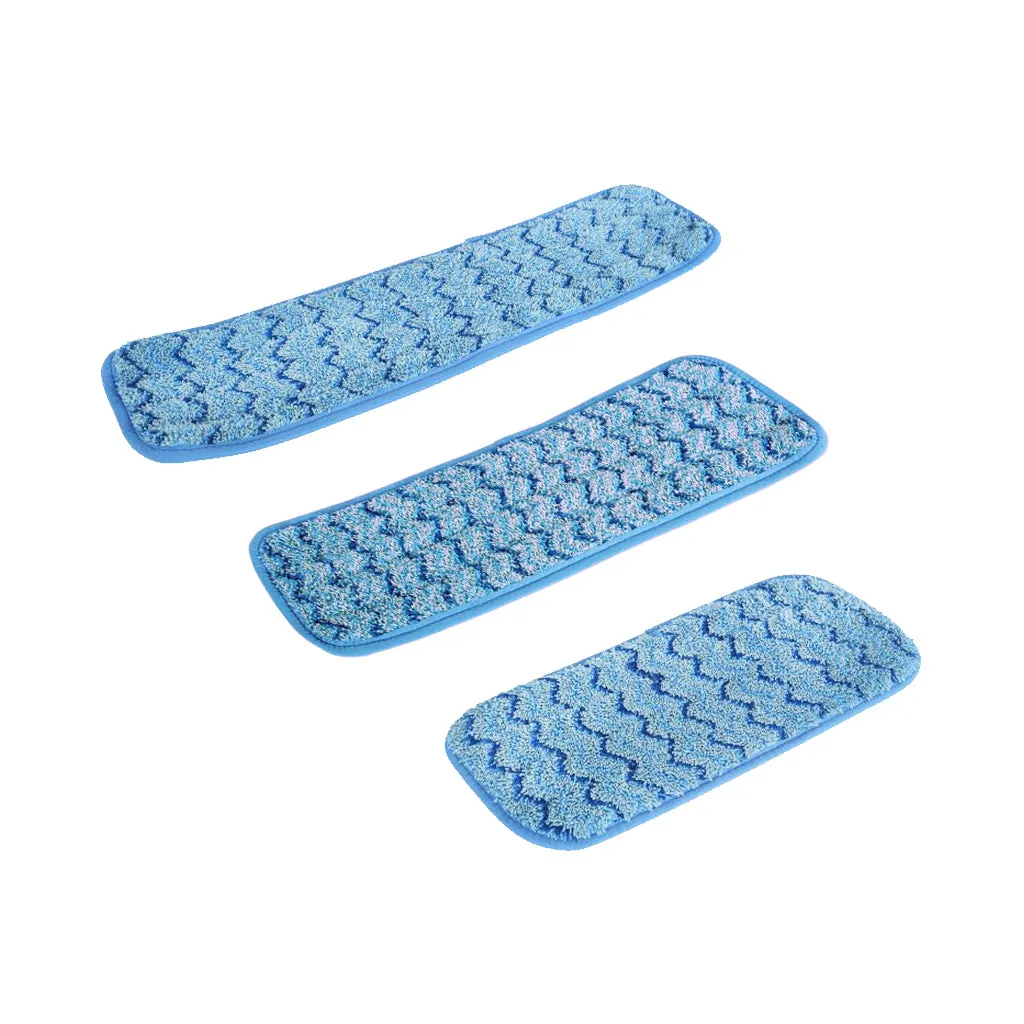 Floor Pad - Globe Blue Microfiber Wet Pad, Various Sizes